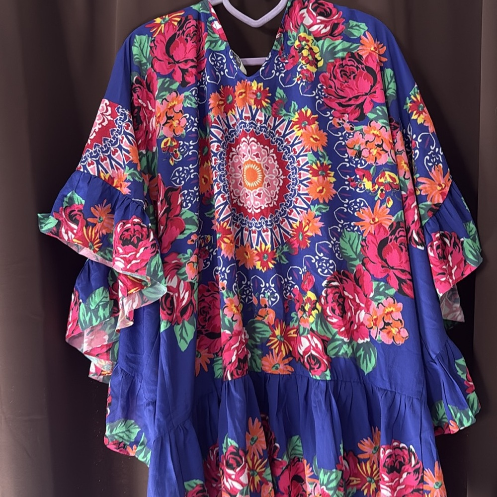 Umgee Multicolor Floral Open Kimono - Picture 2 of 4